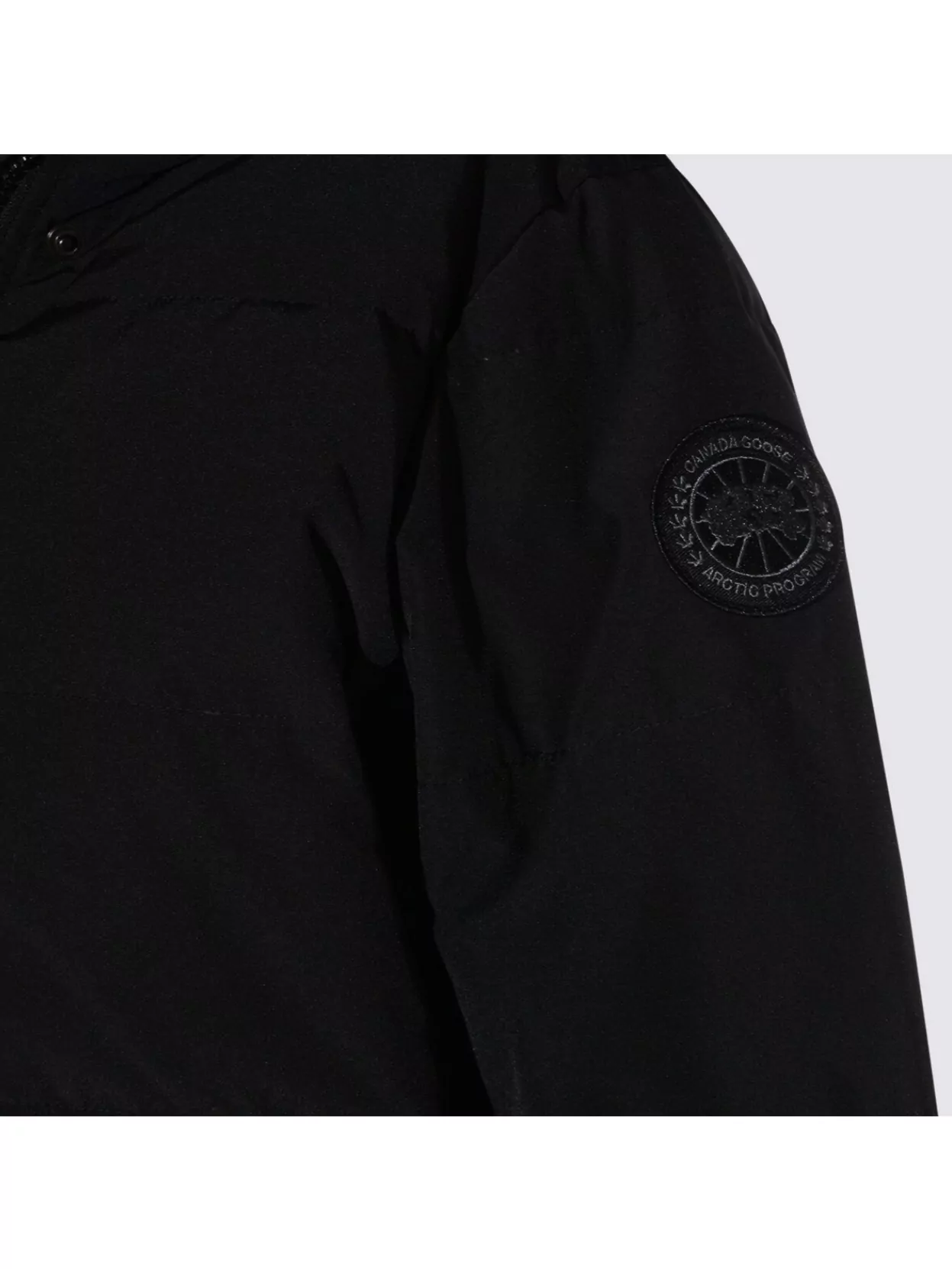 Canada Goose Long Hooded Down Jacket With Adjustable Cuffs