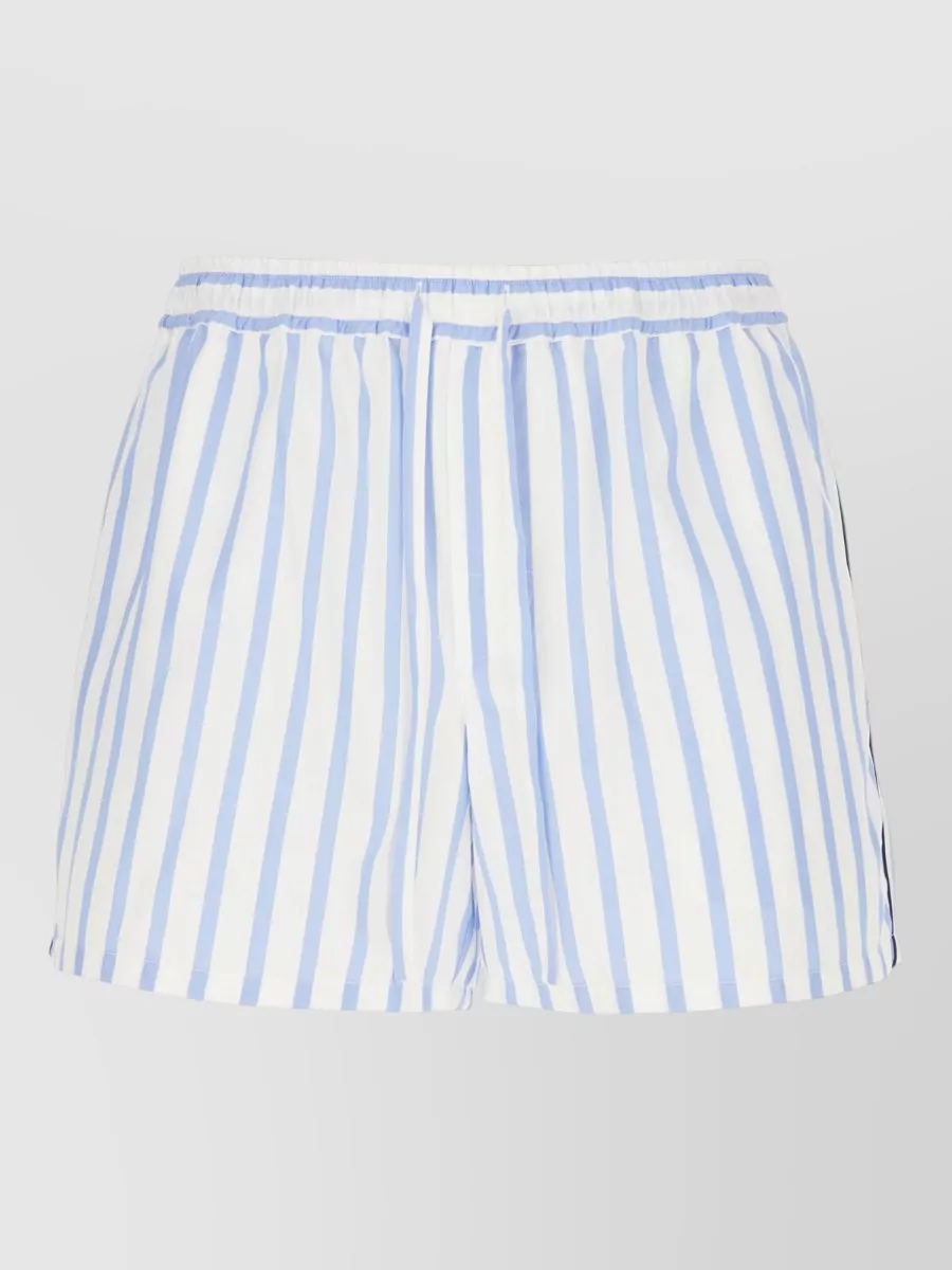 Dolce&Gabbana striped cotton silk bermuda shorts