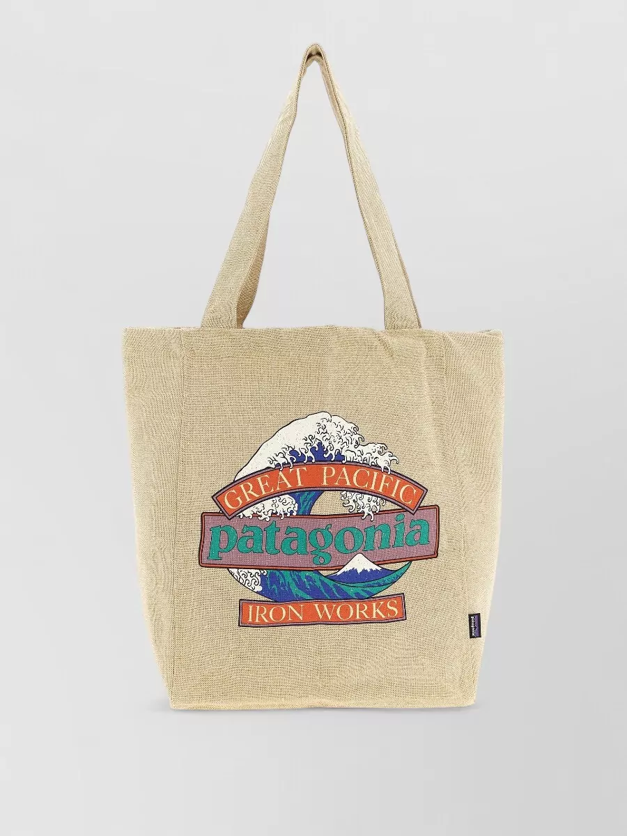 Patagonia printed beach bag