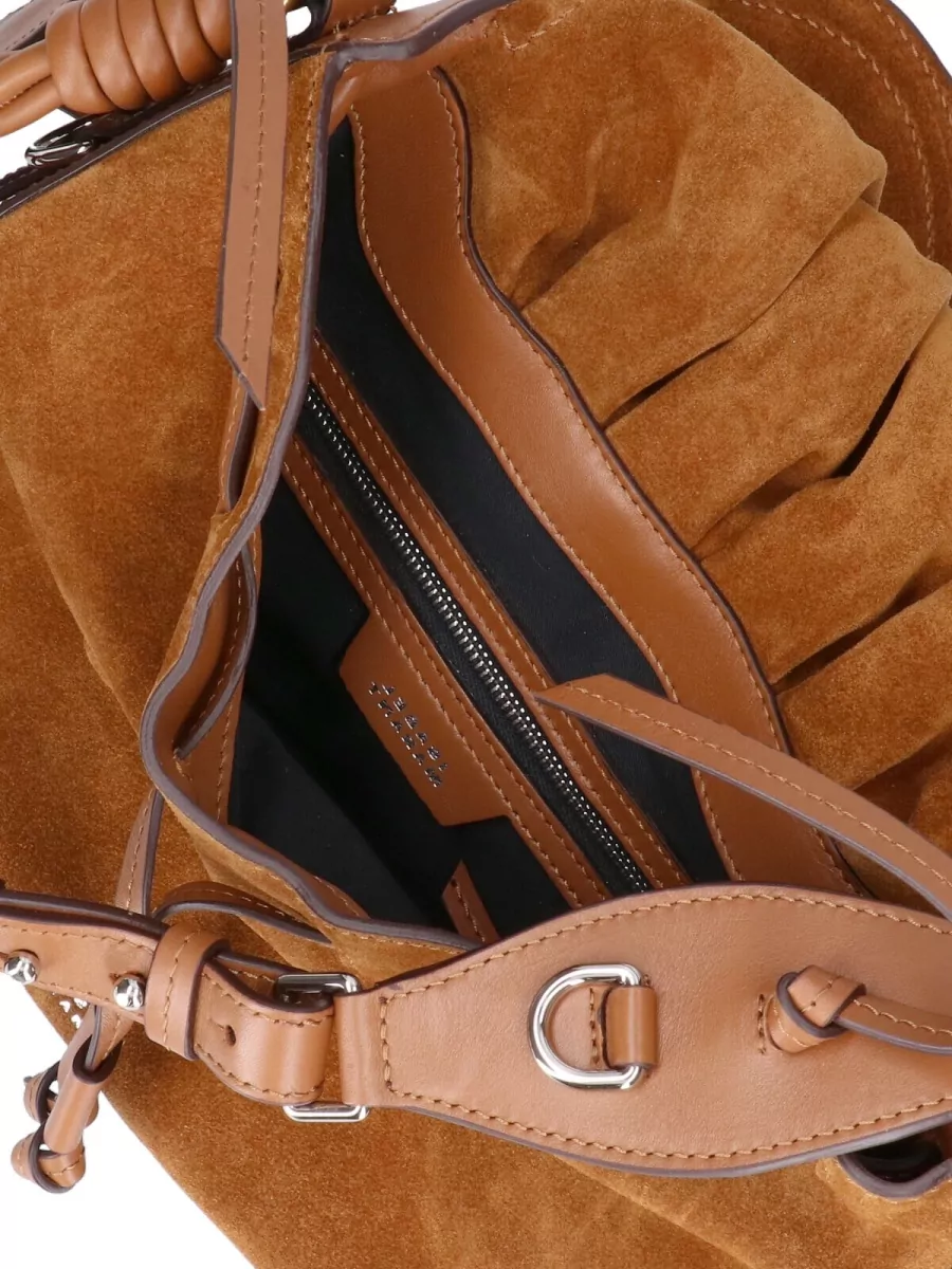 Isabel Marant Shoulder Bag Suede Texture Adjustable Strap