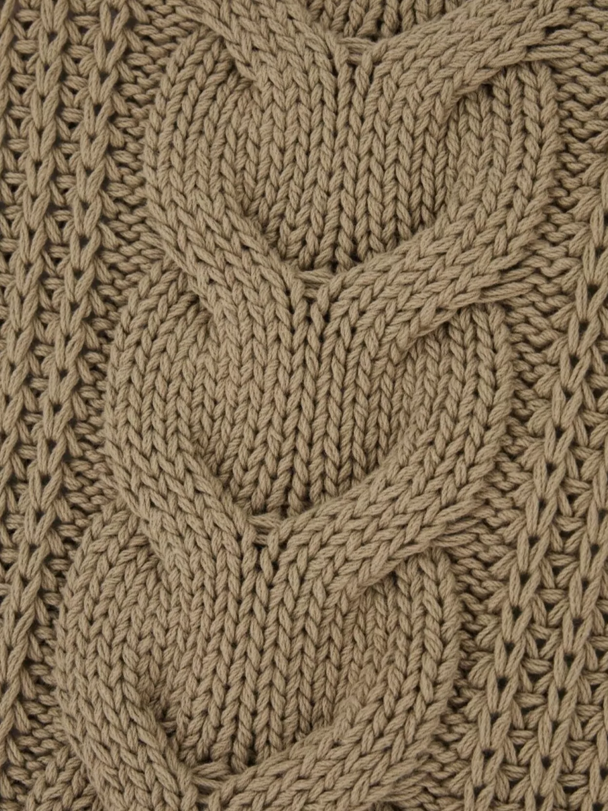 Max Mara Oversize Cable Knit Crew Neck Sweater