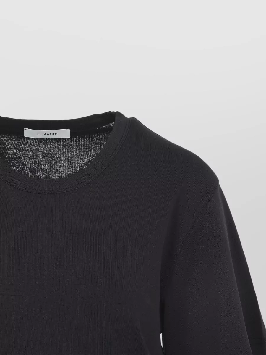 Lemaire Ribbed Jersey T Shirt Short Sleeves Crewneck