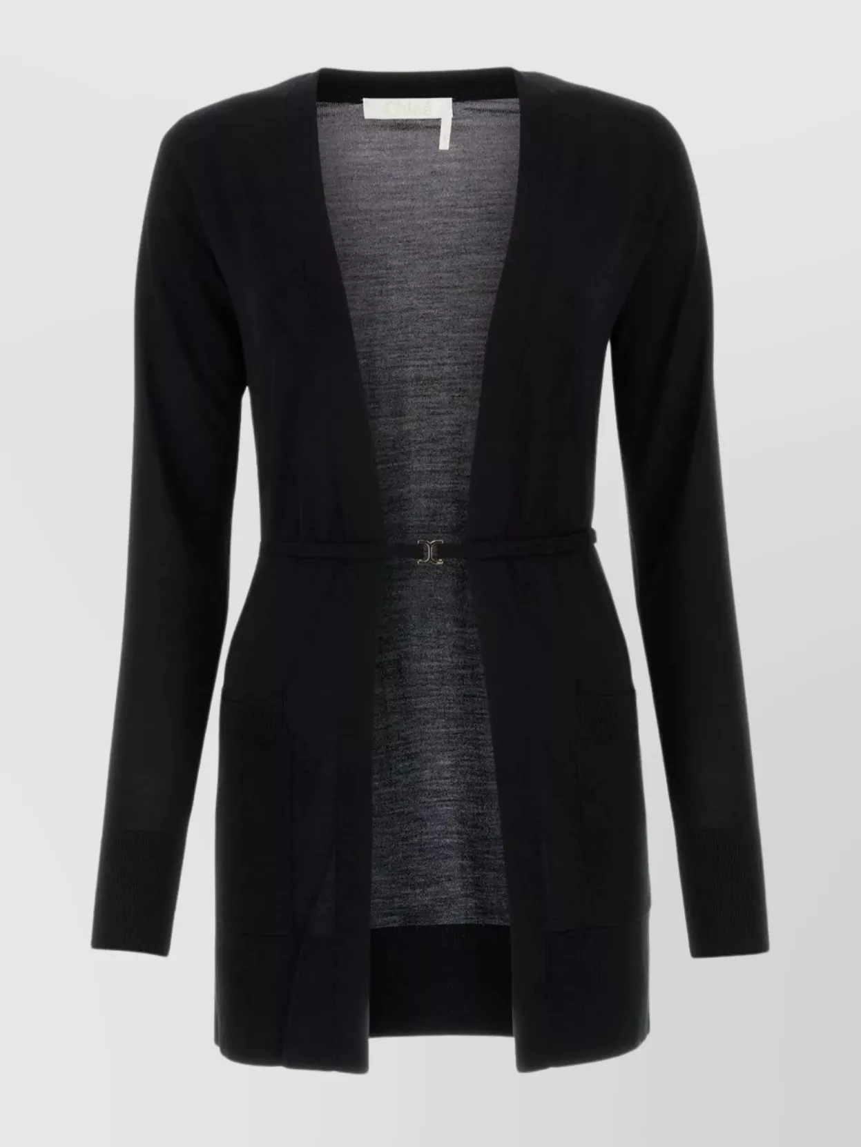 Shop Chloé Versatile Wool Knit Cardigan In Black