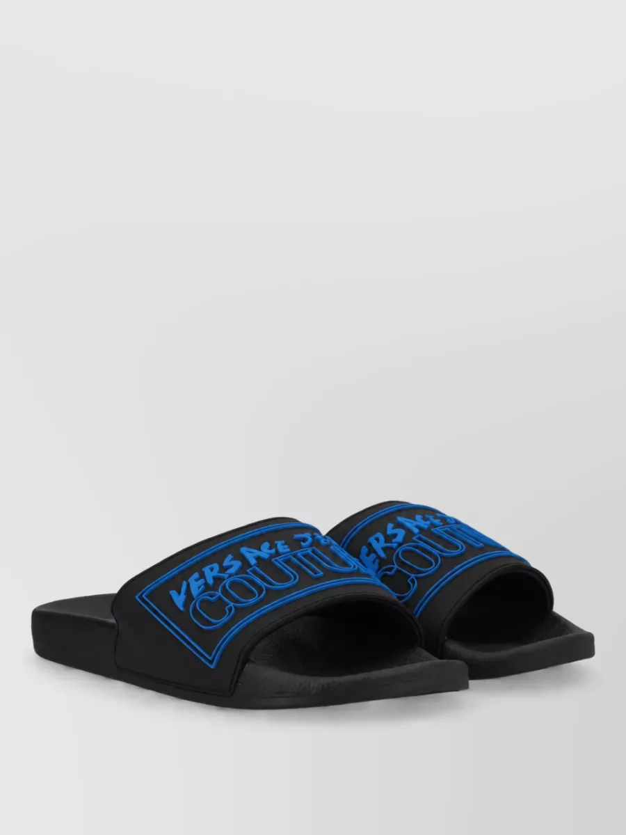 Versace Jeans Couture Logo-Print Slides