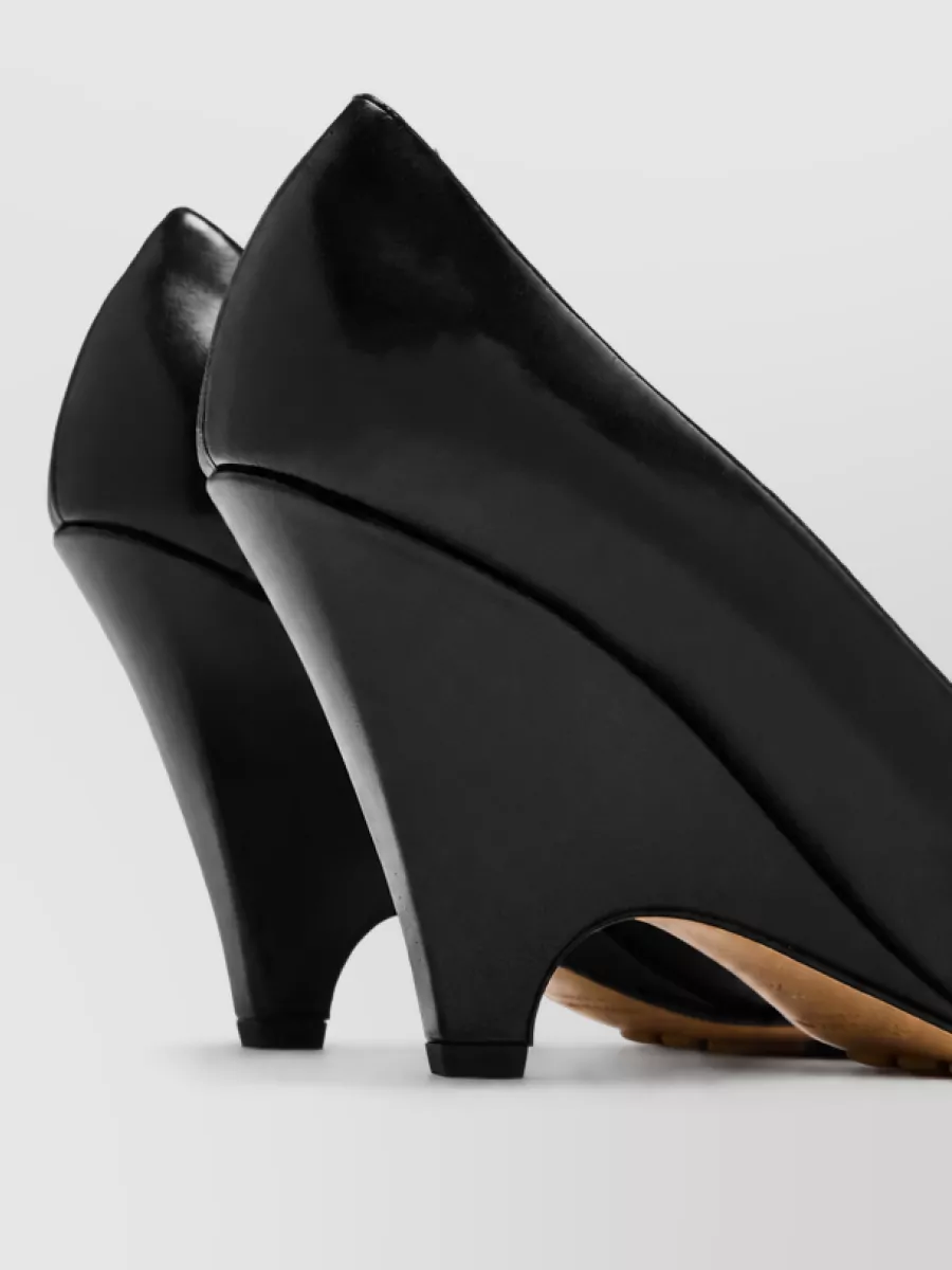 Bottega Veneta Leather Wedge Pumps
