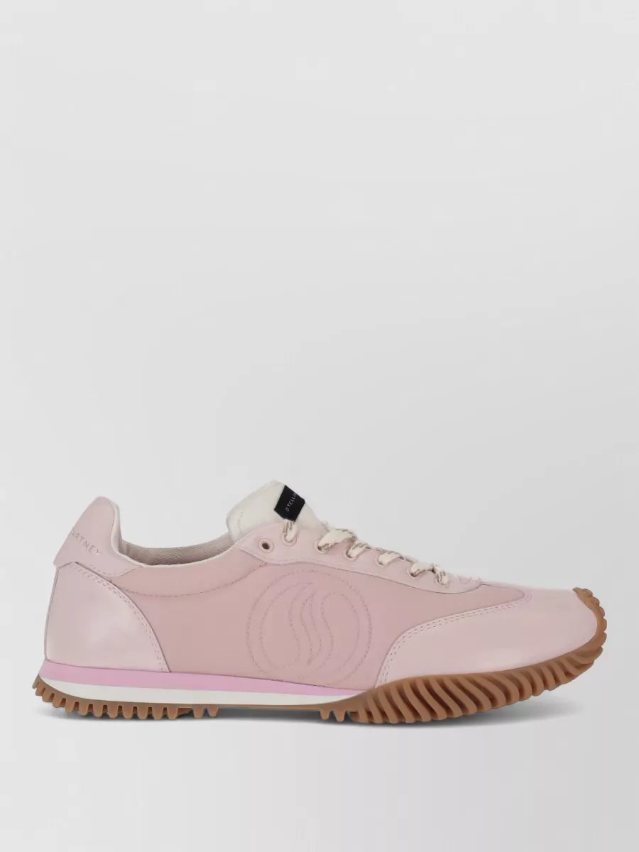 Stella Mccartney Wave Sport Round Toe Rubber Sole Sneakers