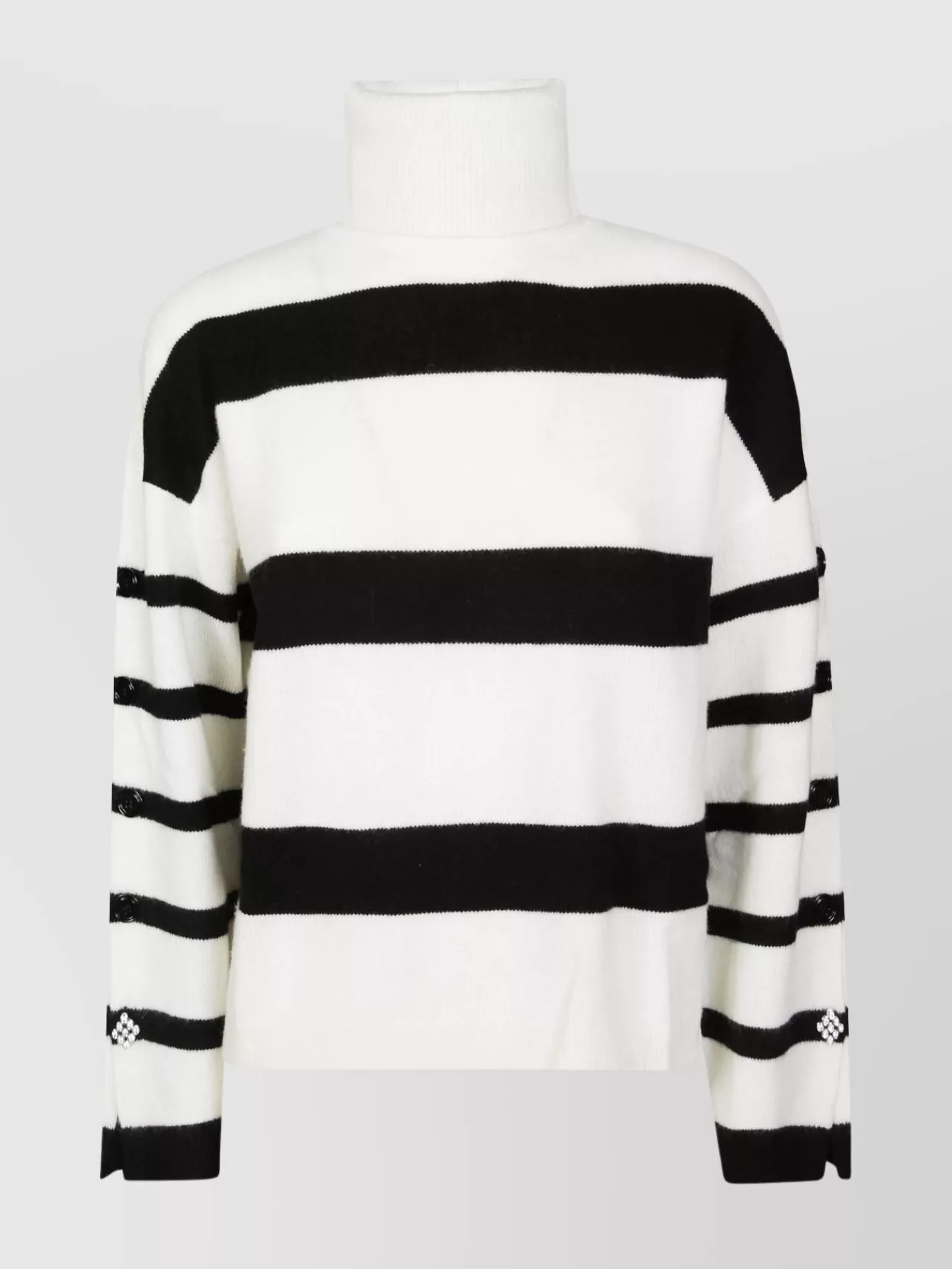 Liu Jo Striped Turtleneck Knitwear Long Sleeves