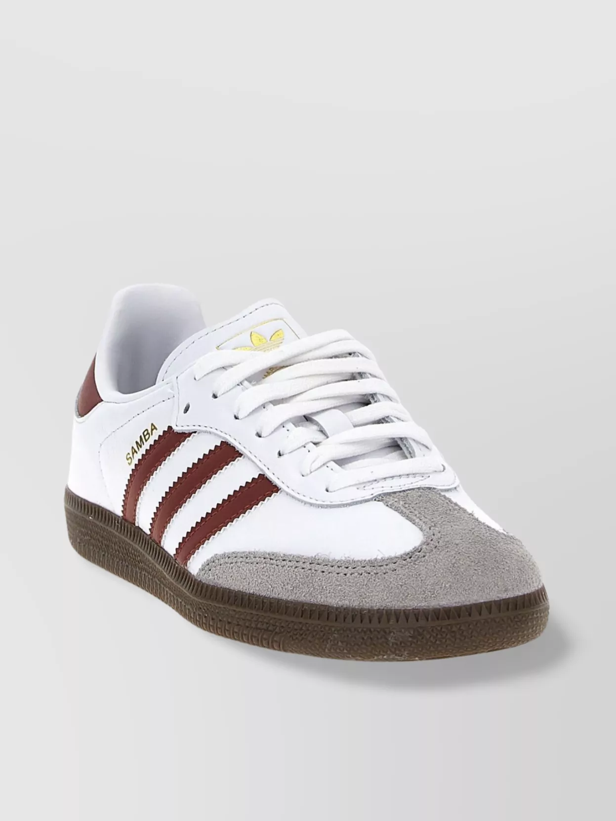 Adidas Originals Suede-accented Sneakers With Contrasting Sole In White