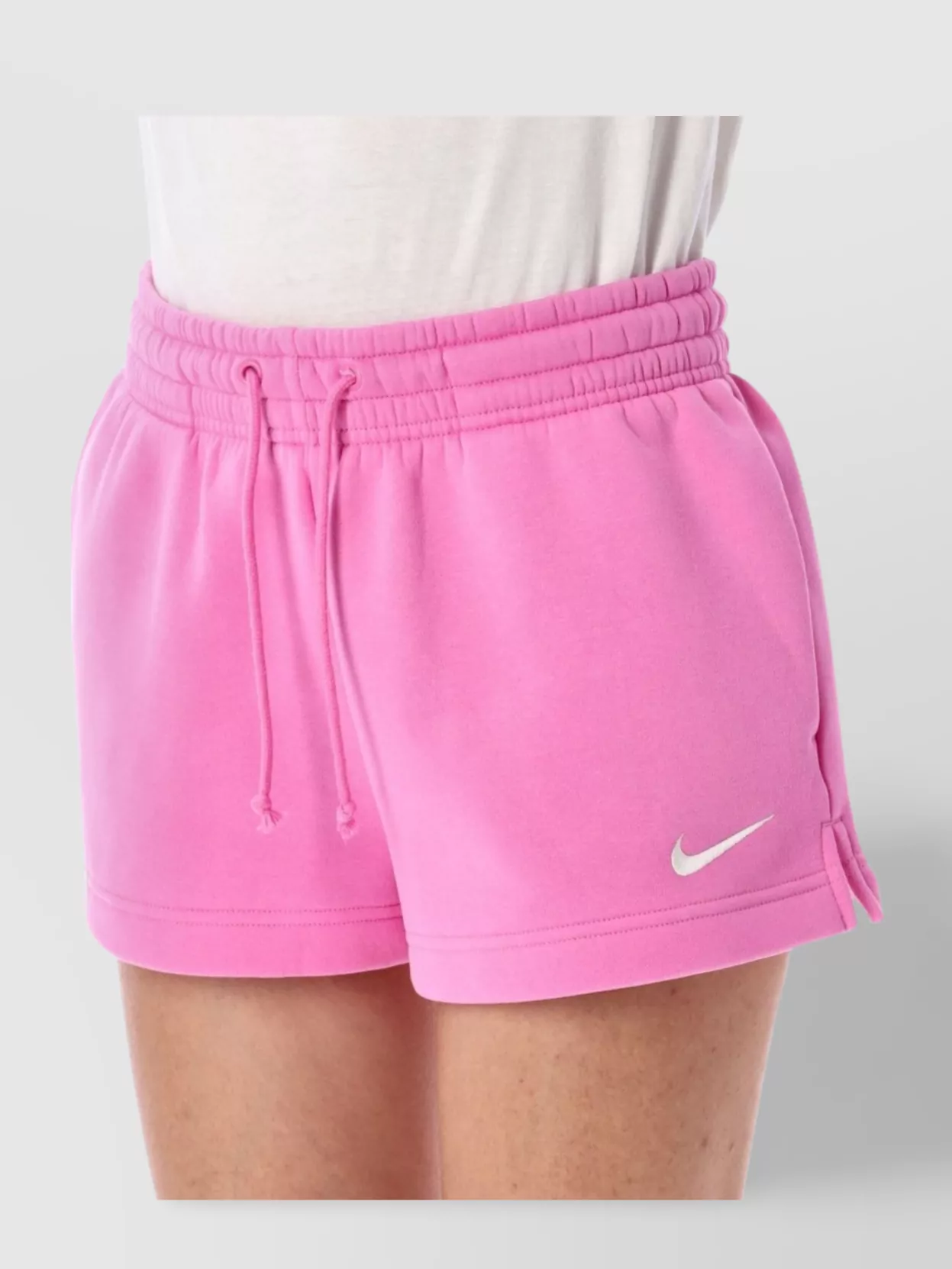 Nike Mid-Rise Fleece Shorts Side Slits