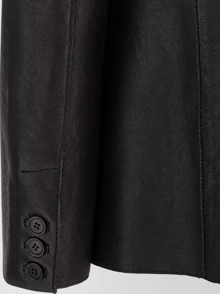 P.a.r.o.s.h. Leather Single Breasted Blazer