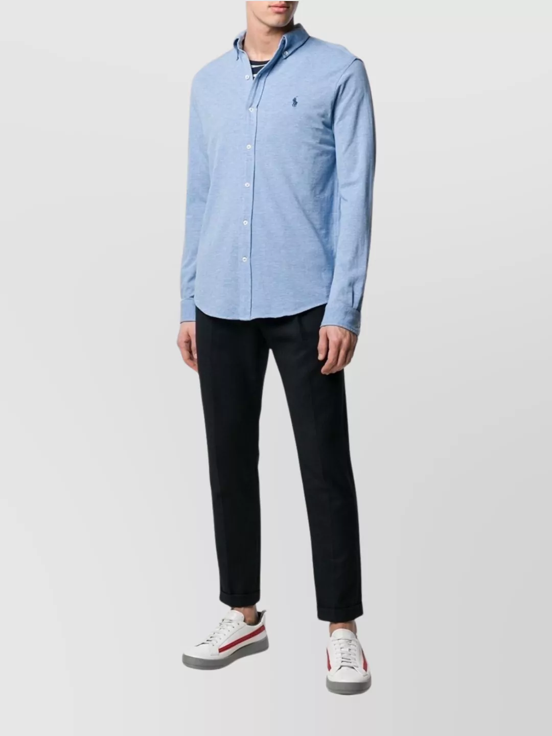 Ralph Lauren Logo Slim Fit Shirt With Long Sleeves