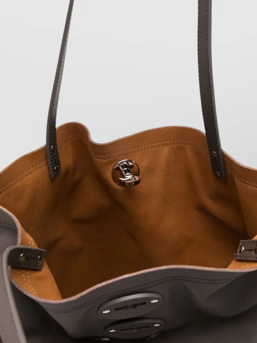 Zanellato Leather Studded Tote Bag
