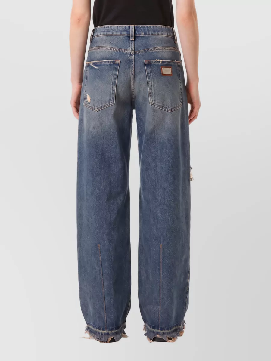 Dolce&Gabbana Low-Rise Straight-Leg Denim Jeans