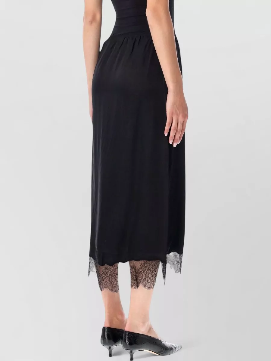 Anine Bing Silk Midi Skirt