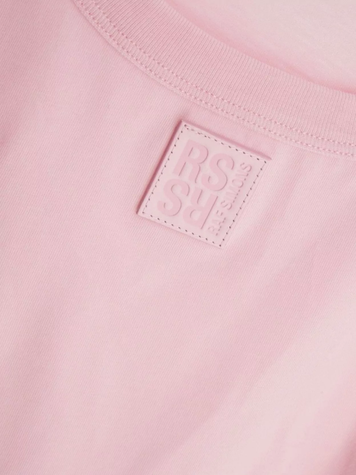RAF SIMONS SLEEVELESS COTTON TOP ROUND NECKLINE