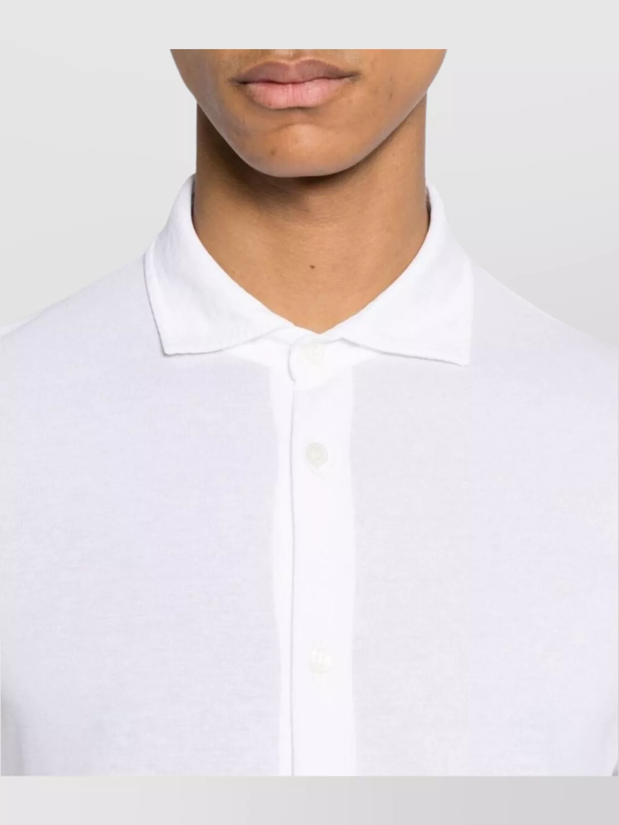 Zanone Collared Shirt Button-Down Cuffed Sleeves