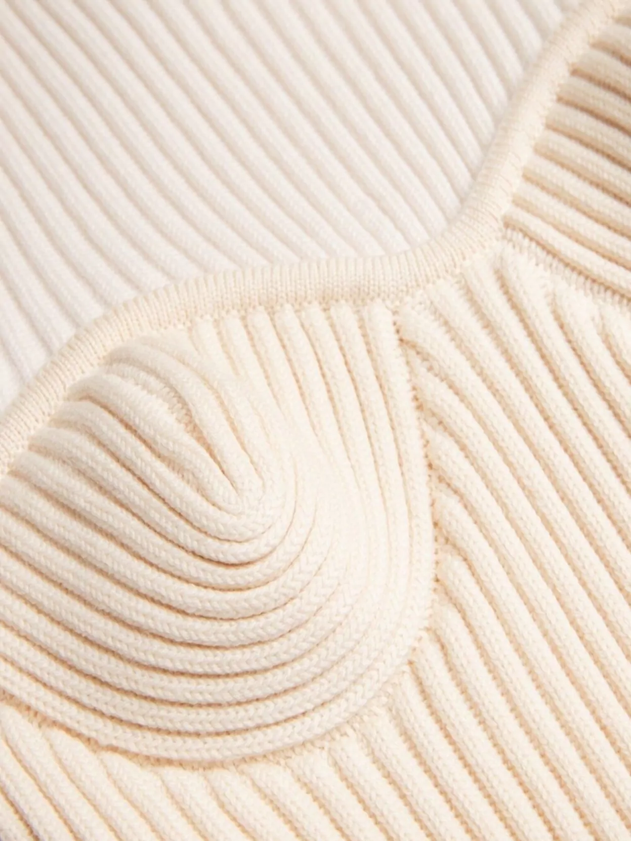 Jean Paul Gaultier Ribbed Turtleneck Sweater Corset Detail