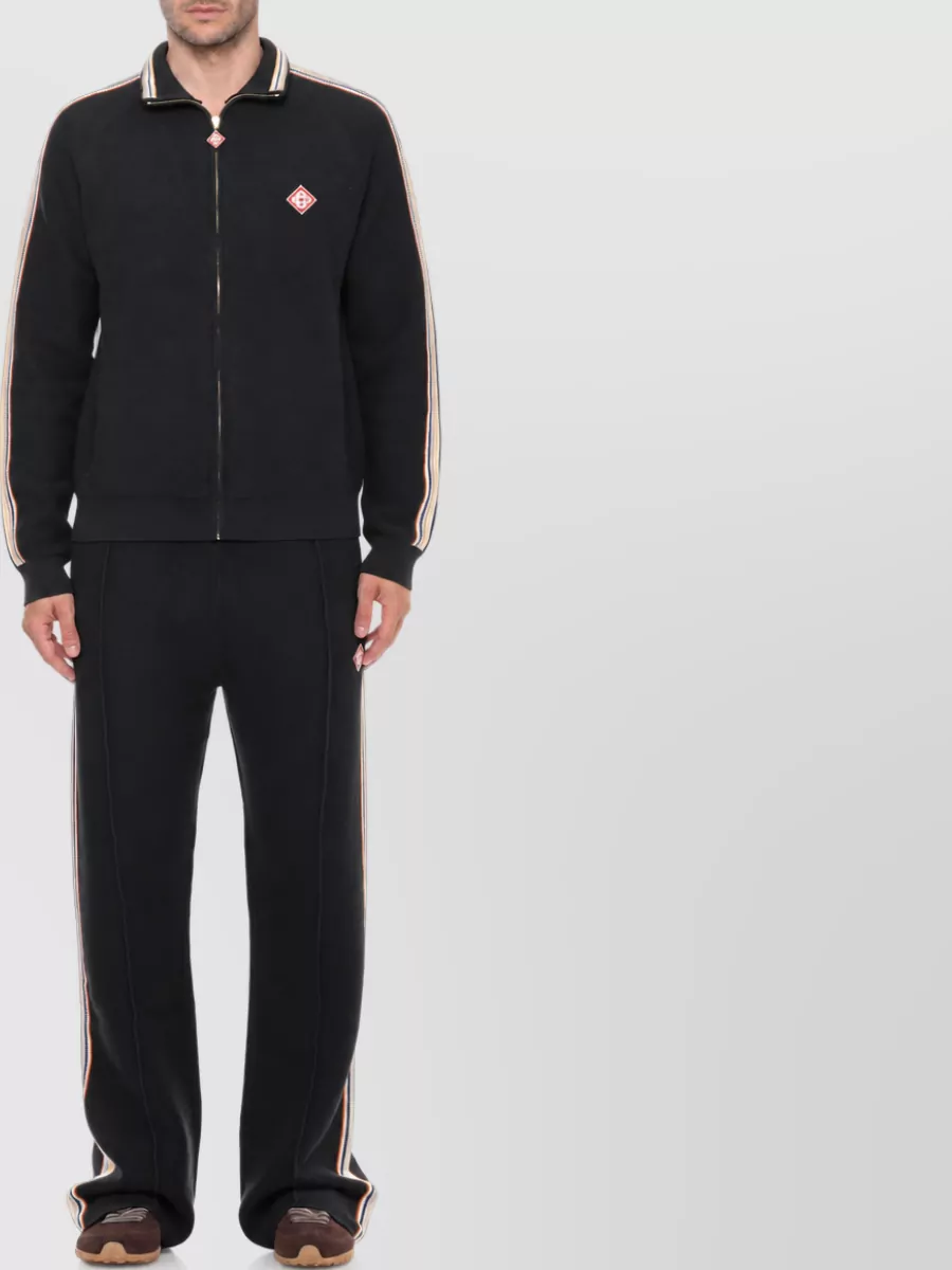 Casablanca Ribbed Zip Sweatshirt