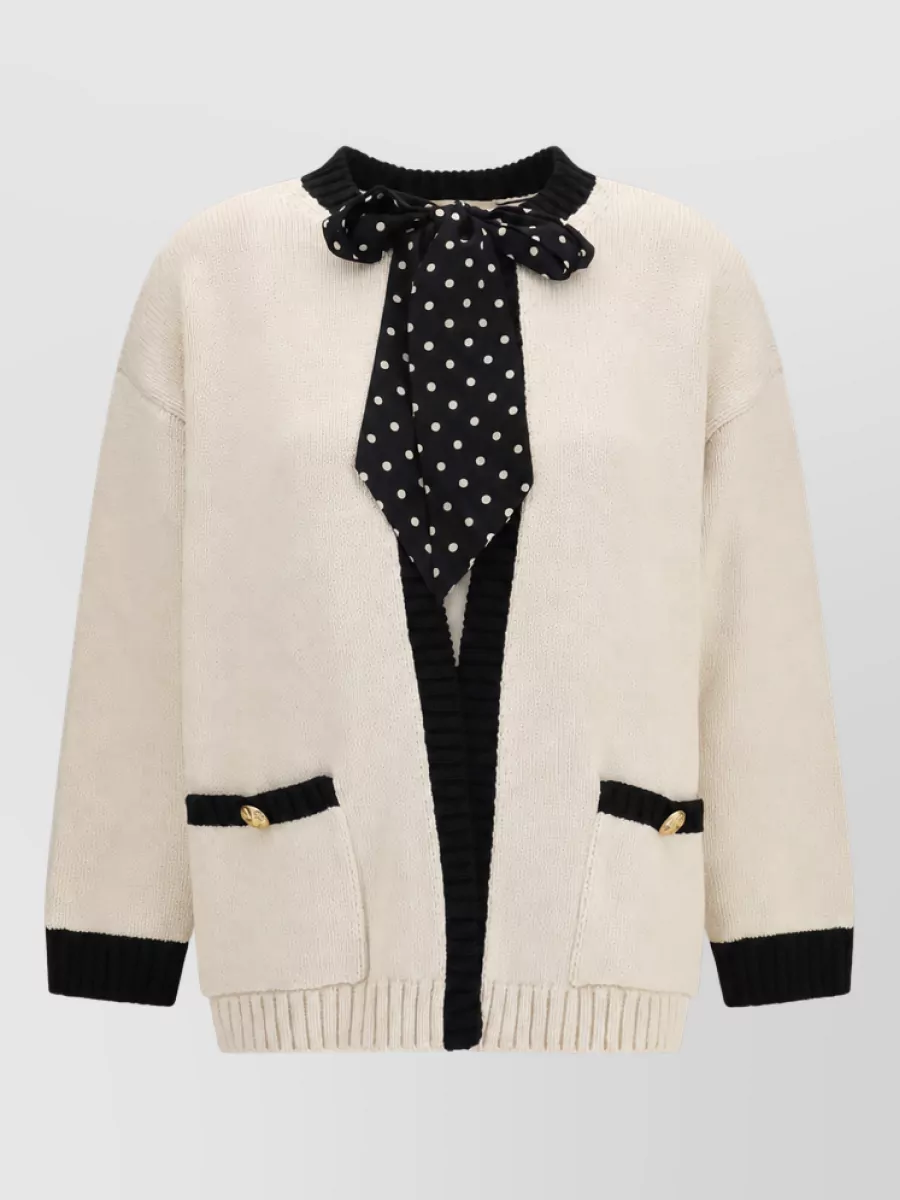 Valentino Polka-dot bow cardigan