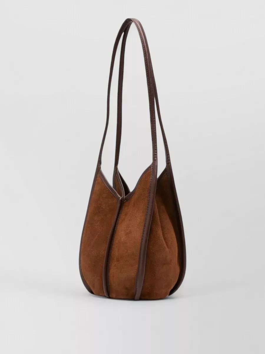 Hereu Leather Paneled Mini Bucket Bag