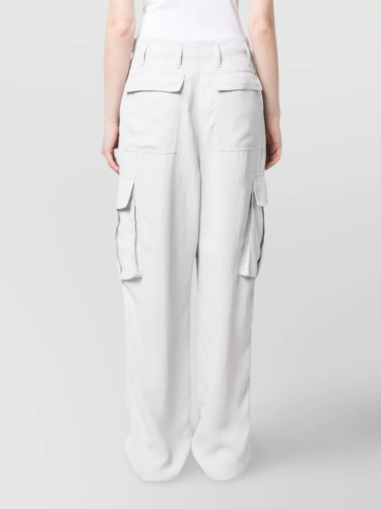 Dries Van Noten Wide Leg Cargo Trousers And Pockets