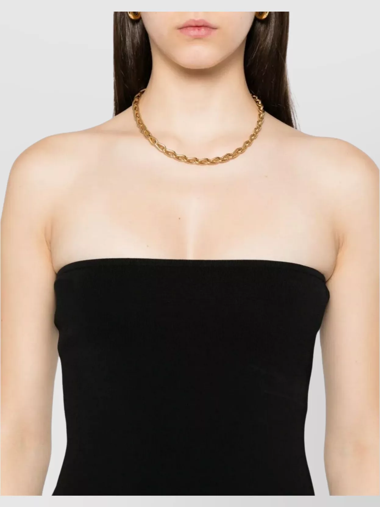 Totême Knit Strapless Fitted Sleeveless Top