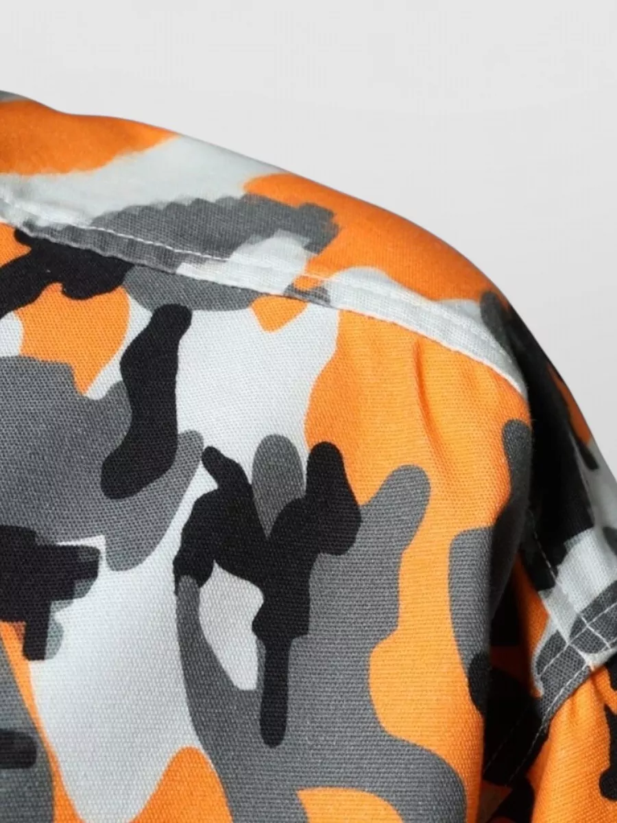 Dolce&Gabbana Camouflage Cotton Relaxed-Fit Long-Sleeve Shirt