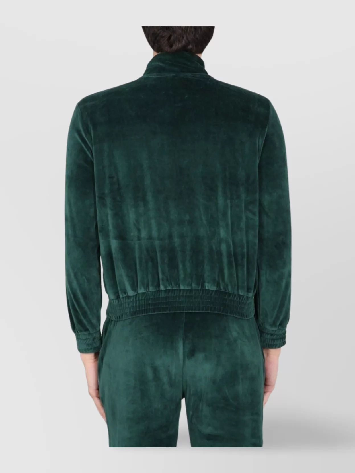 Sporty And Rich Zip Sweatshirt With Elastic Cuffs And Waistband