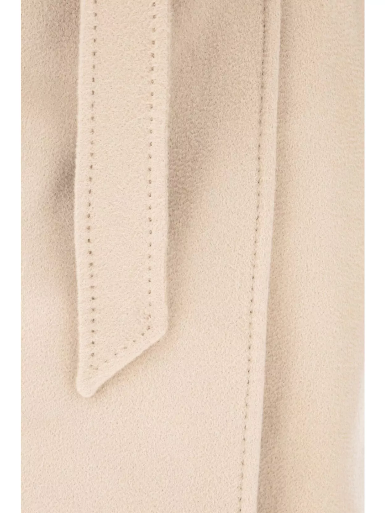 Weekend Max Mara Long Wool Coat Belted At Waist