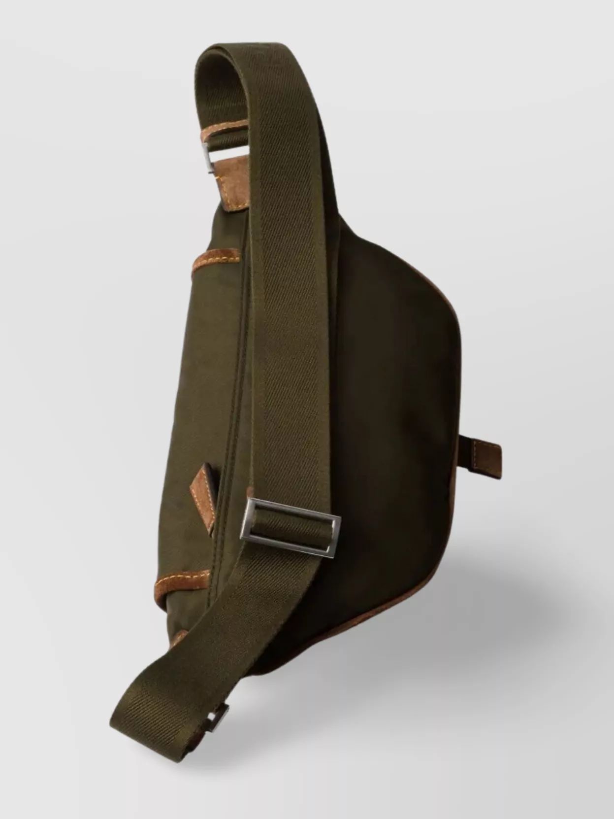 Prada Men Two-tone Re-nylon And Suede Belt Bag