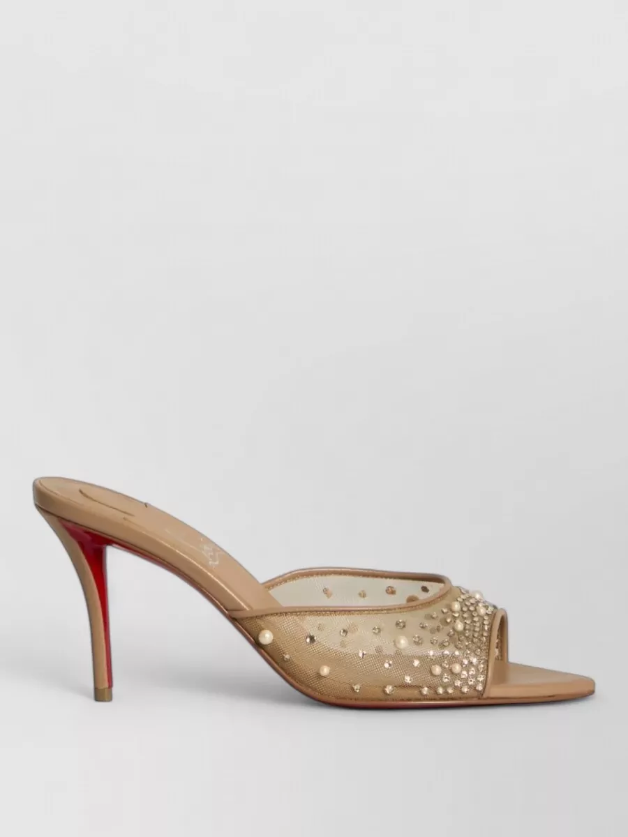 Christian Louboutin Strass Embellished Mules