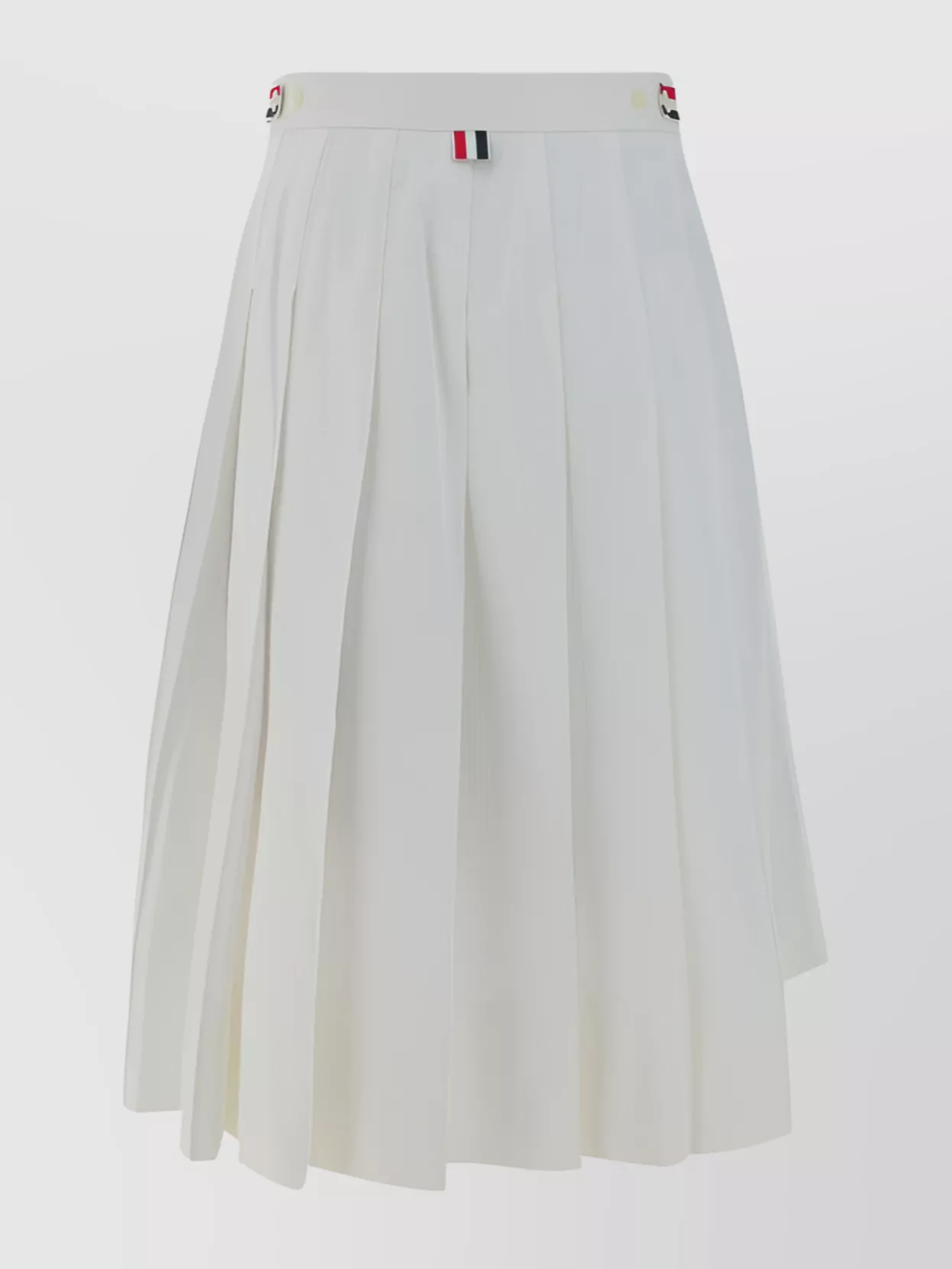 Shop Thom Browne A-line Cotton Skirt Asymmetrical Hem