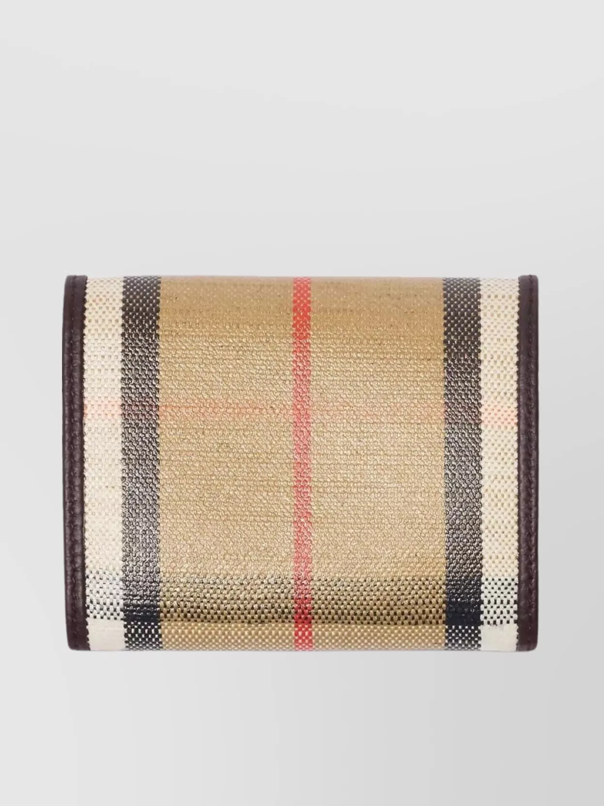 Burberry Check Pattern Compact Wallet