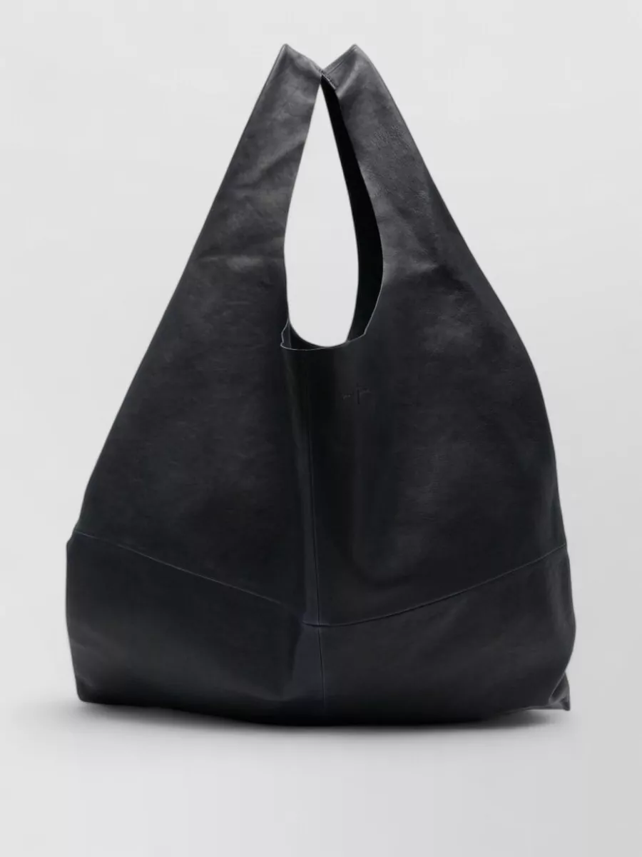 Cortana lamb leather paneled tote bag