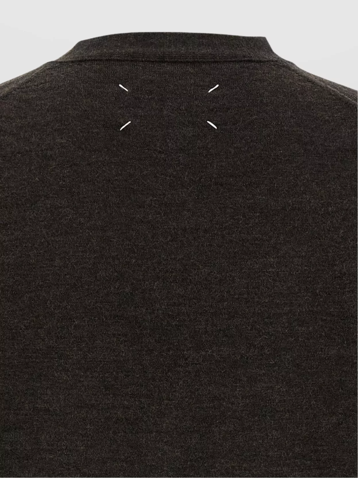 Maison Margiela V-Neck Cardigan With Elbow Patches