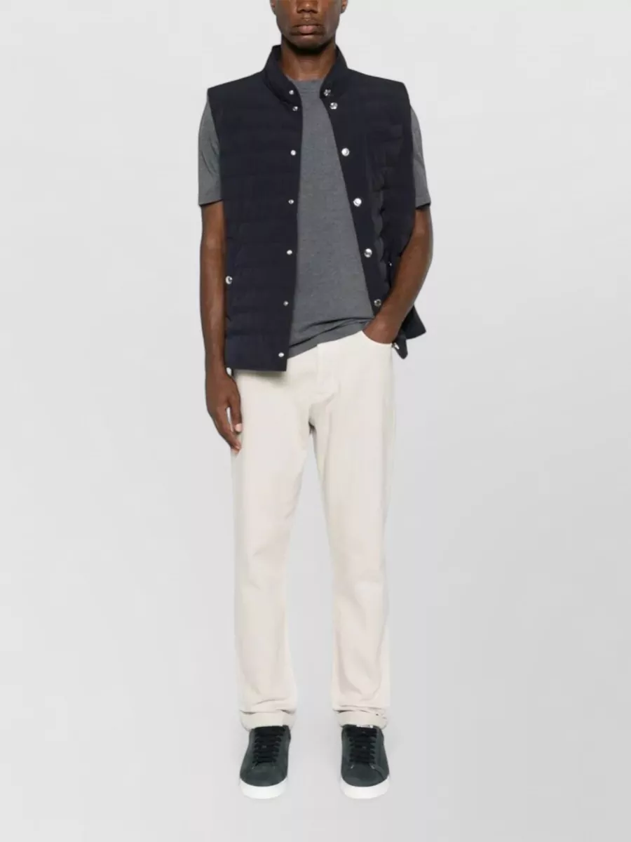 Brunello Cucinelli Cotton Jersey Crew Neck Logo T Shirt