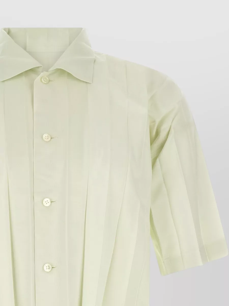 Homme Plisse Issey Miyake Pleated Short-Sleeve Shirt