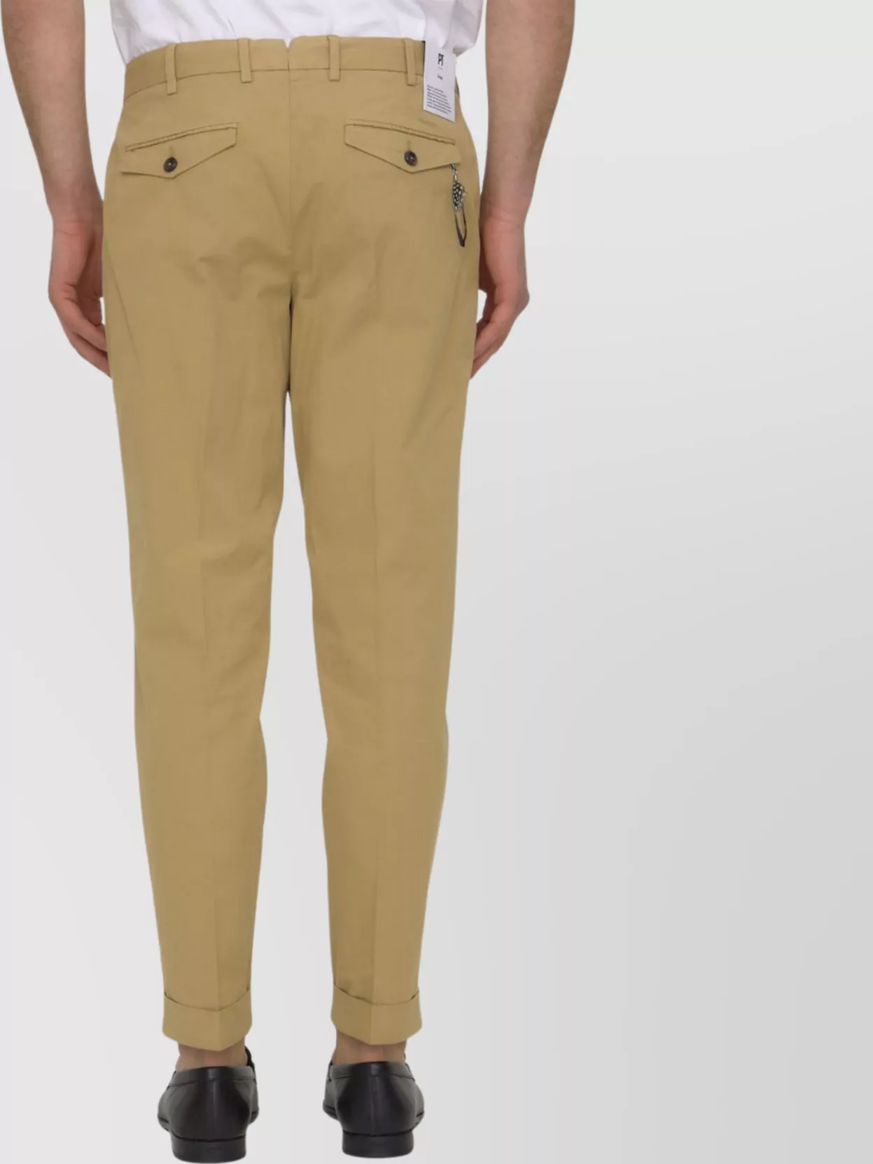 Pt Torino Cotton And Linen Trousers In Brown