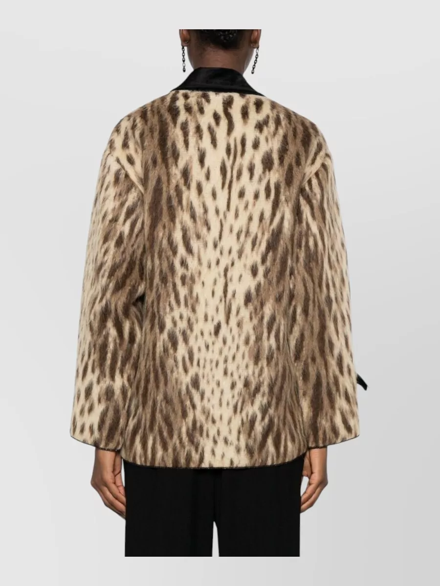 Forte Forte Leopard-Print Double-Breasted Coat