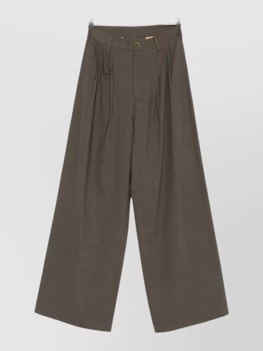 Uma Wang Pleated Wide-Leg Trousers