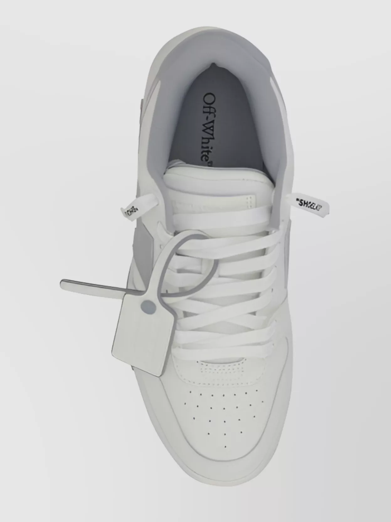 Off-White Leather Low-Top Sneakers