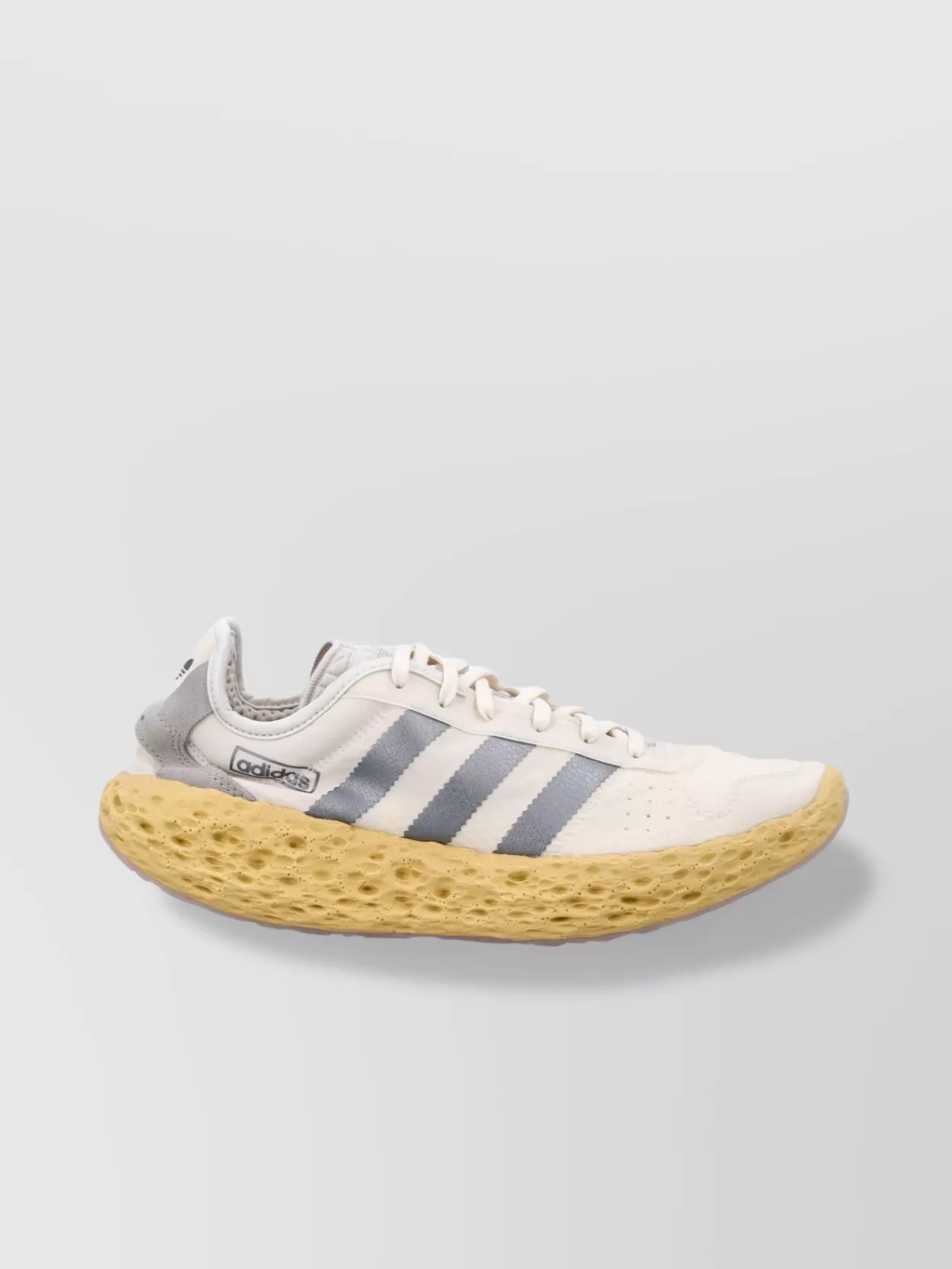 Adidas Originals Mesh Nylon Low-cut Sneakers With Cushioned Collar In White