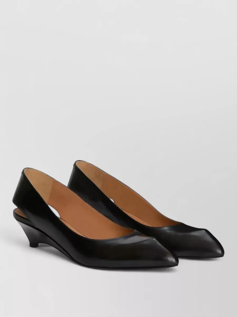Jil Sander leather slingback ballerina shoes