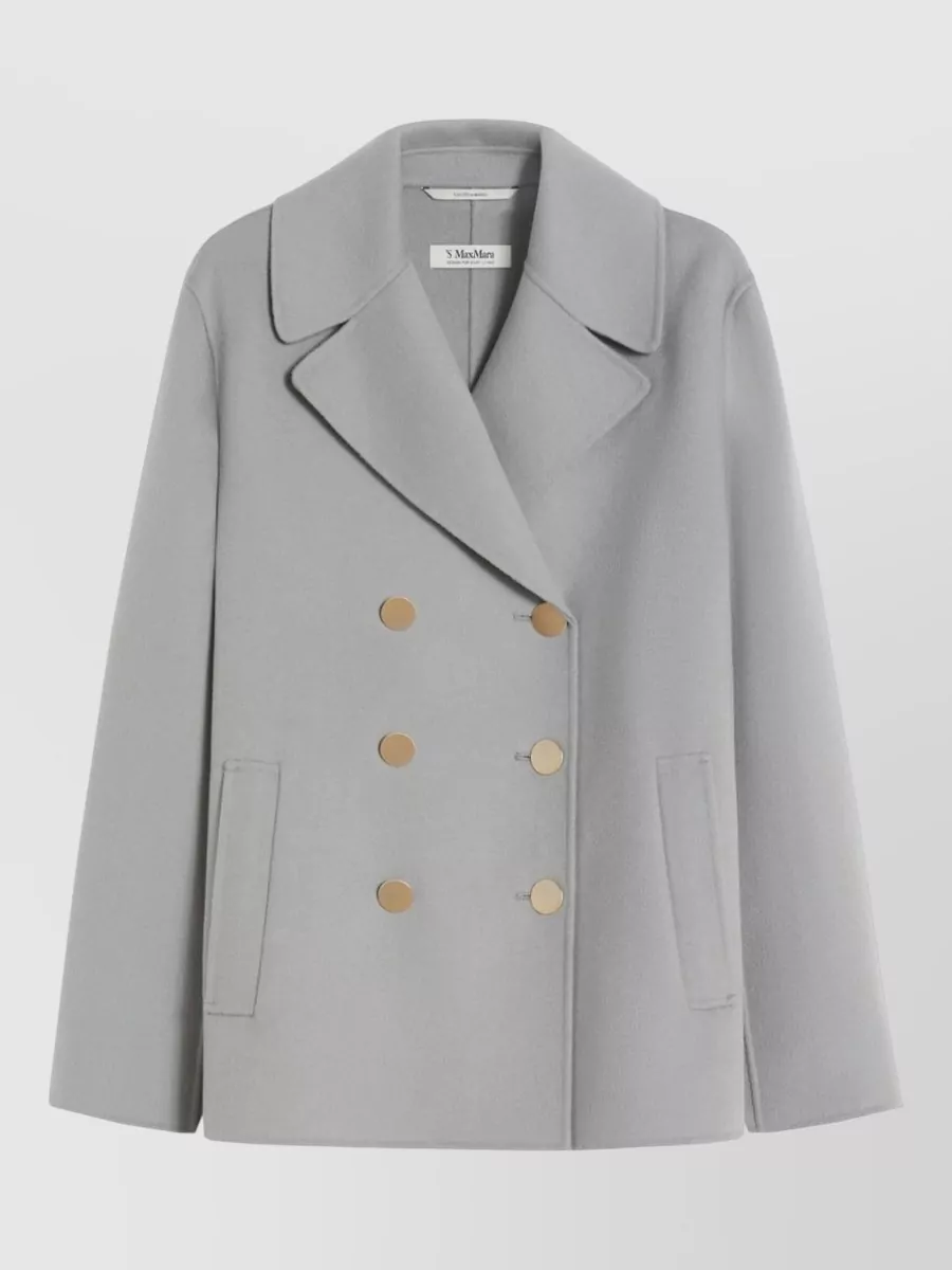 S Max Mara Virgin wool double-breasted fitted jacket