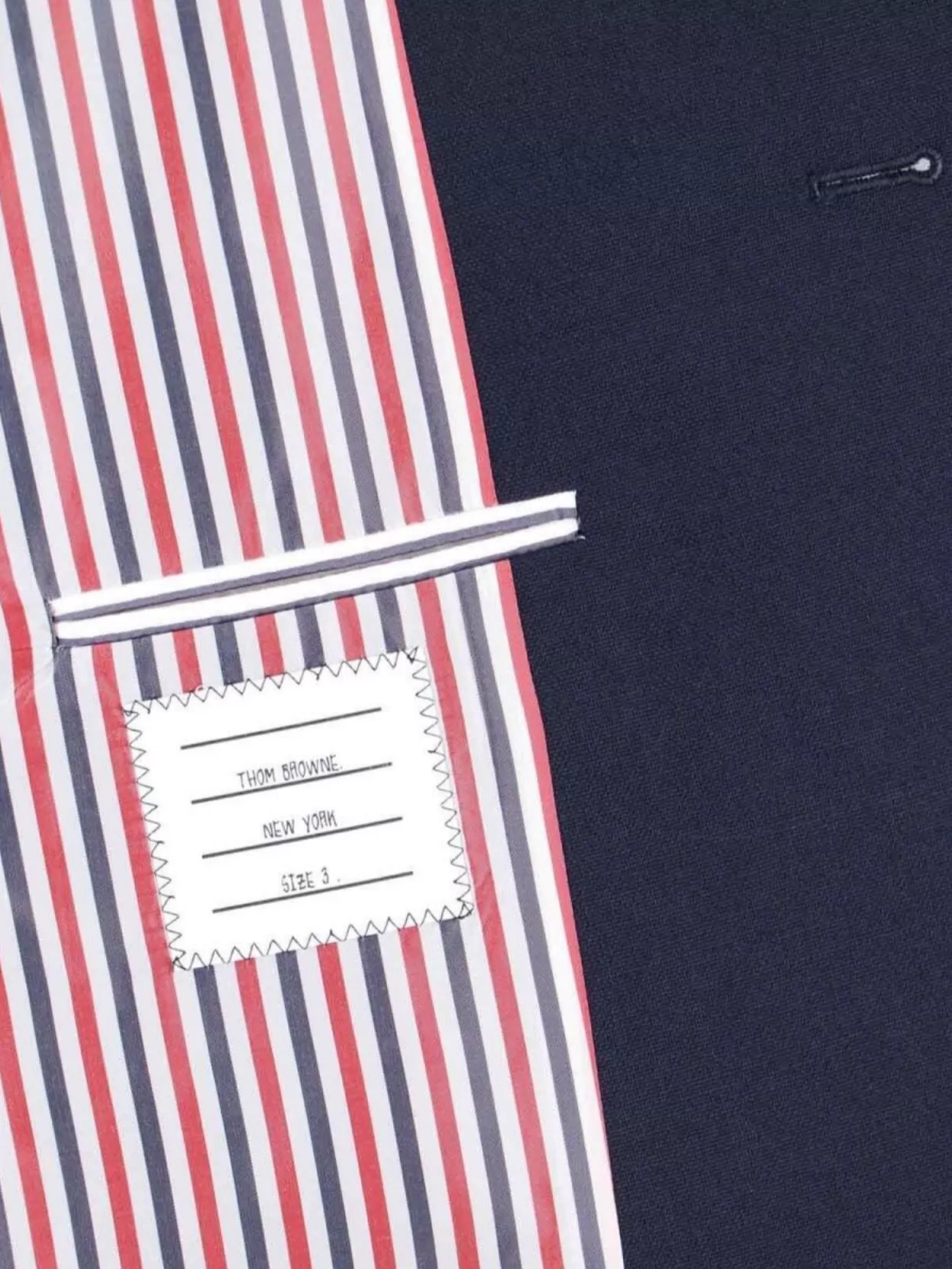 Thom Browne Tailored Jacket Notched Lapels