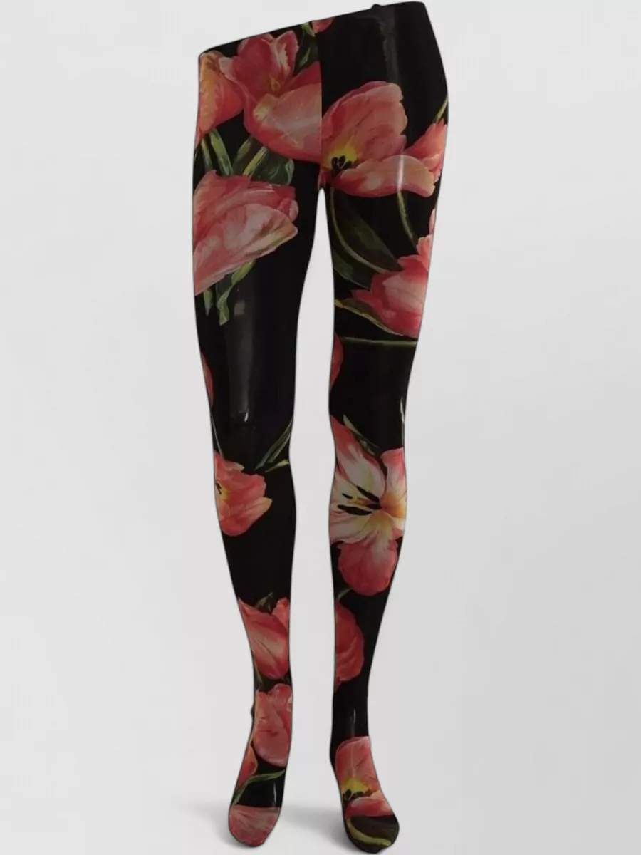 Dolce&Gabbana floral micro mesh tights