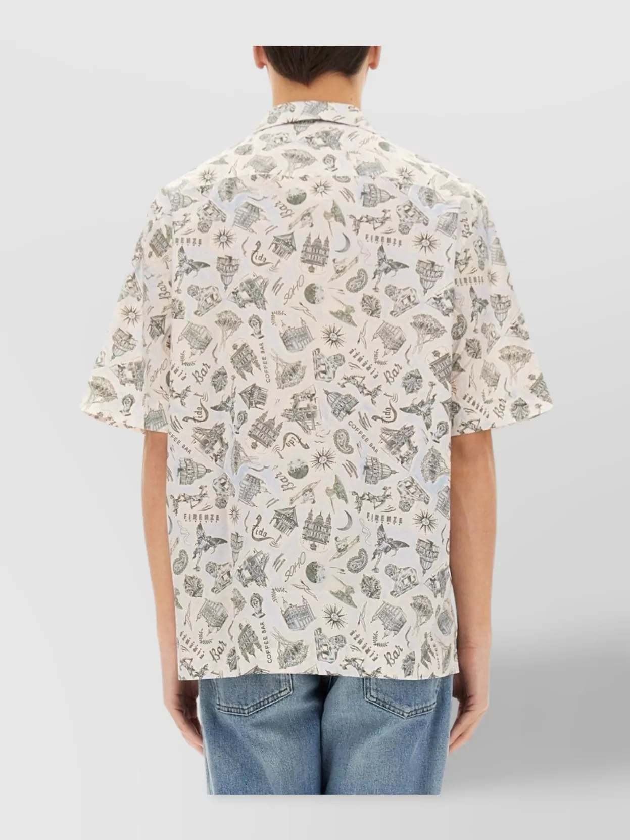 Shop Paul Smith Memory Print Short Sleeve Shirt