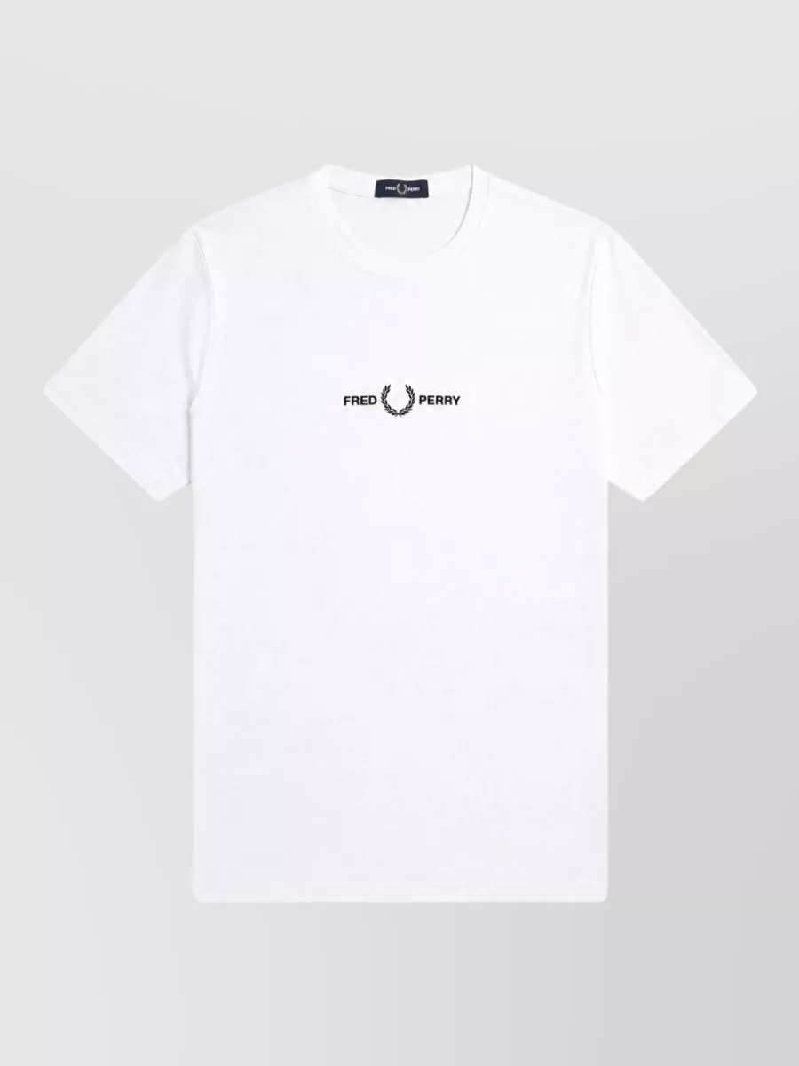 Fred Perry cotton logo-embroidered t-shirt