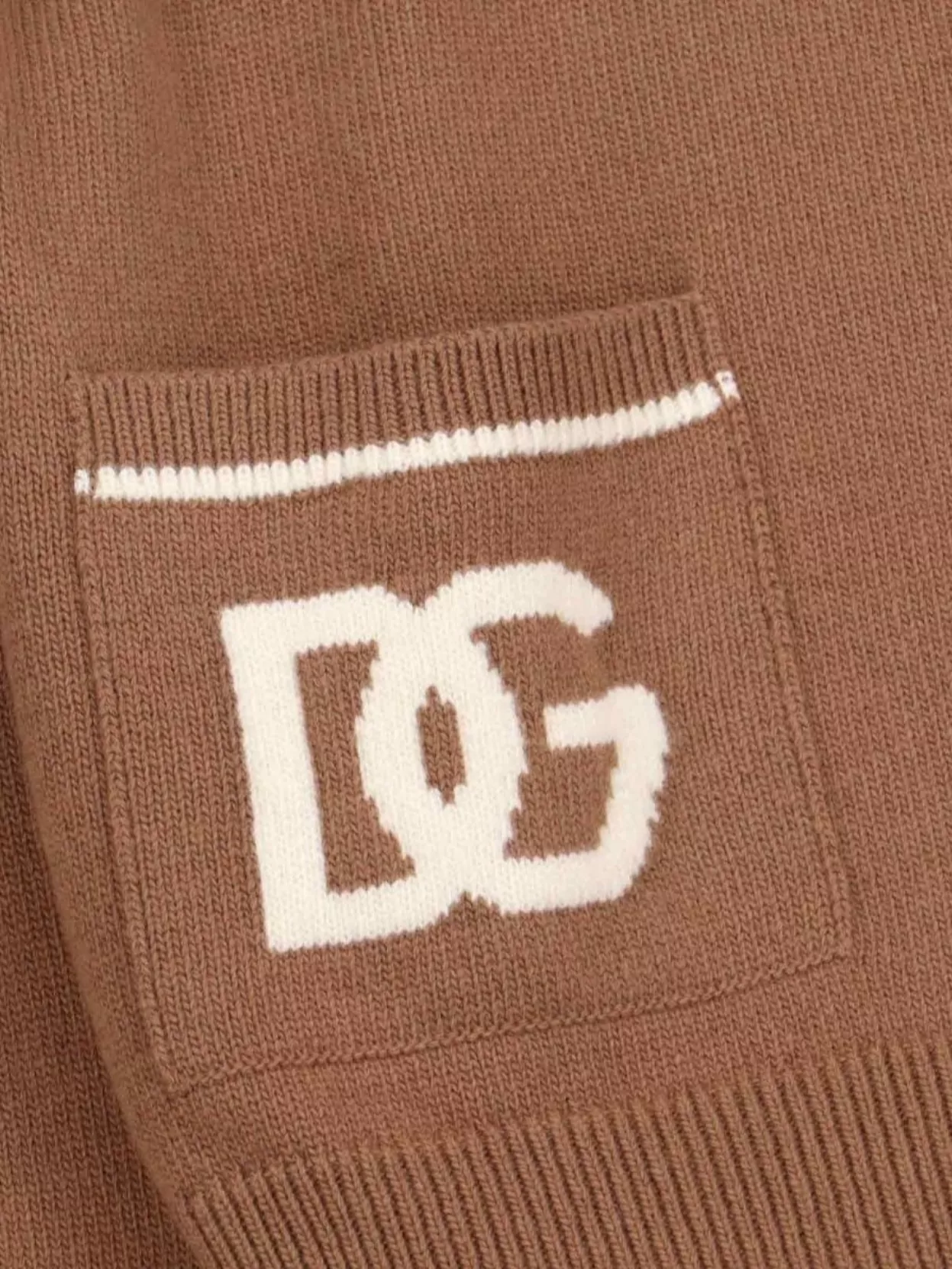 Dolce&Gabbana Crewneck Sweater With Ribbed Cuffs And Pockets