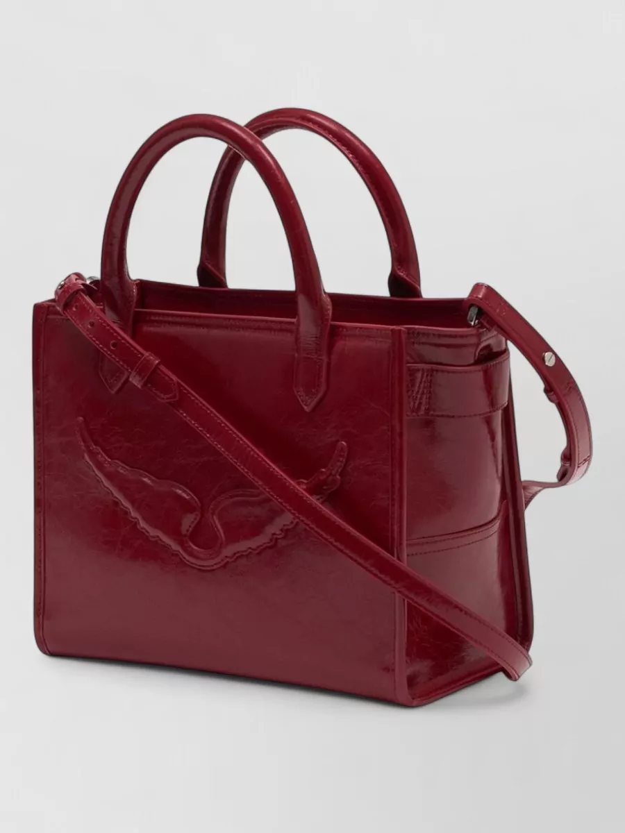 Zadig & Voltaire Angel Xs Leather Shoulder Bag